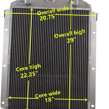 4 ROW CORE ALUMINUM RADIATOR w/ Chevy V8 Conversion FOR CHEVY TRUCK 1942-46 / GMC TRUCK 1945 1946 / AK 1941