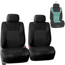 TLH Premium 3D Air Mesh Seat Covers Front Set, Airbag Compatible, Burgundy Color w/Air Freshener