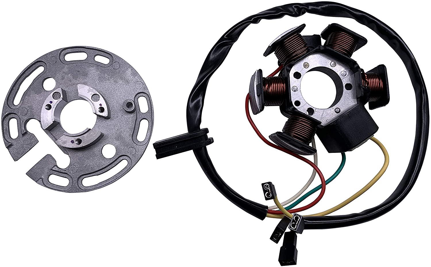Zsoog Magneto Stator Coil Fits Aprilia MX-50 RX-50 RS-50 TX-50 Yamaha DT-50 Peugeot Derbi GPR-50 HM GRE-50 AM6-50 Minarelli