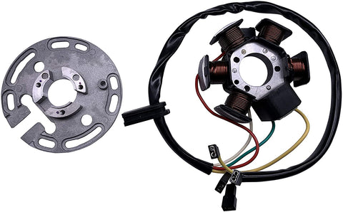 Zsoog Magneto Stator Coil Fits Aprilia MX-50 RX-50 RS-50 TX-50 Yamaha DT-50 Peugeot Derbi GPR-50 HM GRE-50 AM6-50 Minarelli