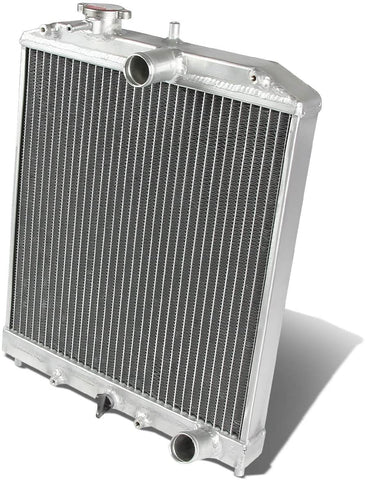 DNA MOTORING RA-HC92-42-2 Honda D15/16/B18 1.5L/1.6L/1.8L I4 Mt 2-Row Dual/Double Core T-6061 Aluminum Radiator,Metallic