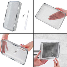 RV Furnace Vent Cover Flying Insect Screen for Camper Vents Protects RV Furnaces from Insects Stainless Steel Mesh with Installation Tool