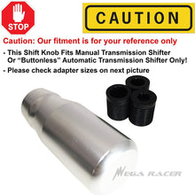 Mega Racer 1 Silver Universal Shift Knob Shift Knob Shifter Knobs Gear Shift Knob Shifter Knob Shift Knobs Shift Knob 6 Speed Manual Shifter Knob 5 Speed Shifter Knob 4 Speed Shift Knob Nismo Shifter