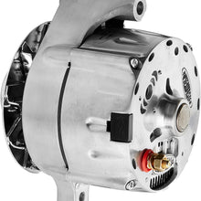 Powermaster 8-37140-360 Alternator (Upgrade Satin 150A Smooth Look 6 Groove Pulley Baffle & Cone 1 Wire)