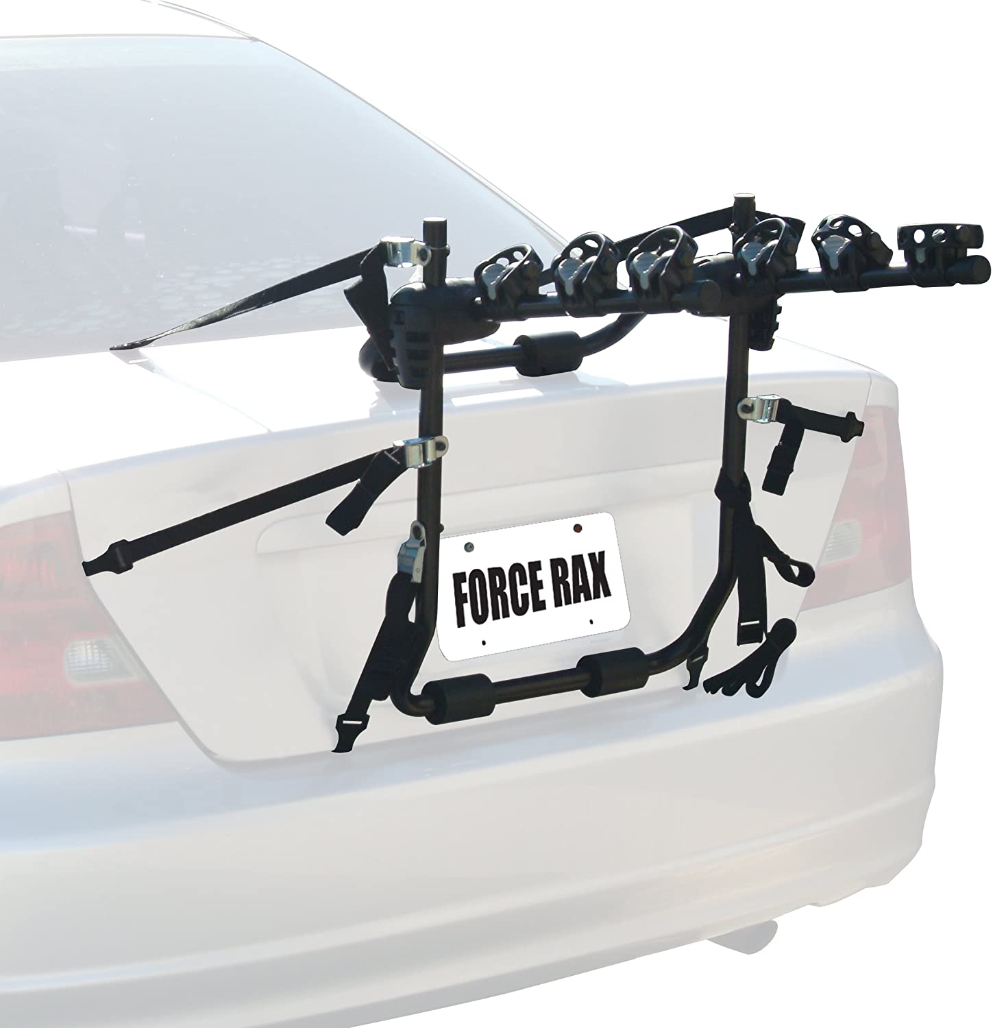 Force Rax Deluxe 3 Bike Trunk Car Rack