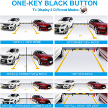 PARKVISION Super Wide Angle Multiview Smart Backup/Front Camera with True 180°Horizontal Angle,Wide View/Split View/Top View Modes Switchable by One-Key Button,Good for Cars,RVs,Pickups,Mini Truck