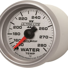 Auto Meter 4931 Ultra-Lite II 2-1/16" 140-280 Degree F Mechanical Water Temperature Gauge