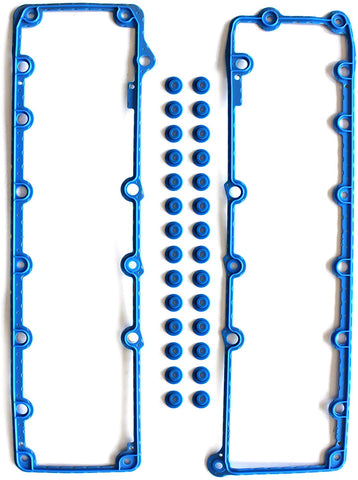 SCITOO Valve Cover Gasket Kits Compatible with E-350 for Ford Excursion F53 6.8L 1997-2012 Engine Valve Cover Gaskets Automotive Replacement Gaskets Set