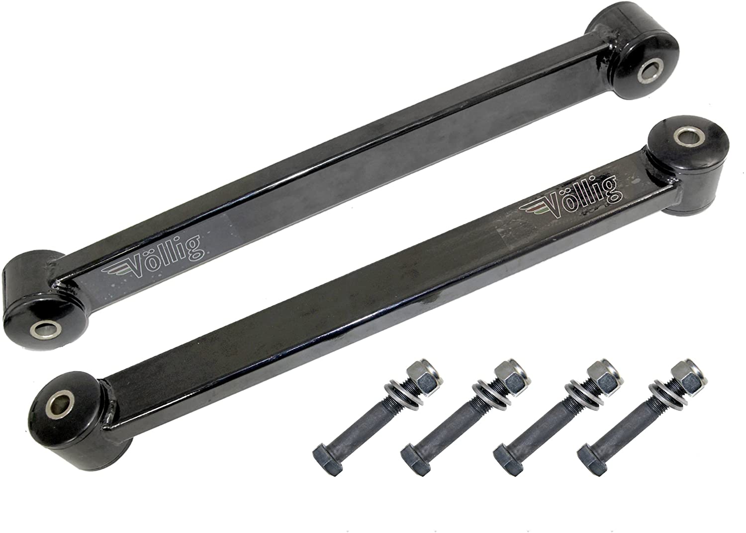 Lower Rear Trailing Control Arms Pair with Hardware - Left and Right for Ford Expedition Lincoln Navigator (Tubular with Polyurethane Bushings) | F85Z-5A649-AA | F85Z 5A649-BA