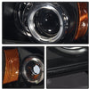 Spyder Auto 5009784 LED Halo Projector Headlights Black/Clear
