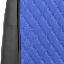 FH Group Car Front Seat Protectors Water Resistant Air Bag Compatible, (Two Pack) PU Leather Luxury Diamond Design Universal Seat Covers for Cars, Auto, Trucks, Vans & SUVs (Solid Black) w. Gift