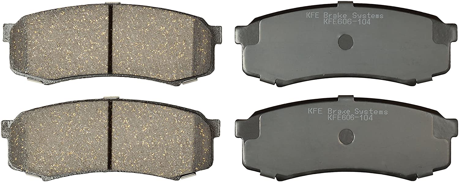 KFE KFE606-104 Ultra Quiet Advanced Premium Ceramic Brake Pad REAR Set For: 2003-2018 Toyota 4Runner, 2007-2014 Toyota FJ Cruiser, 2001-2007 Toyota Sequoia, 2010-2018 Lexus GX460, Lexus GX470