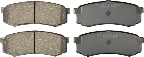 KFE KFE606-104 Ultra Quiet Advanced Premium Ceramic Brake Pad REAR Set For: 2003-2018 Toyota 4Runner, 2007-2014 Toyota FJ Cruiser, 2001-2007 Toyota Sequoia, 2010-2018 Lexus GX460, Lexus GX470