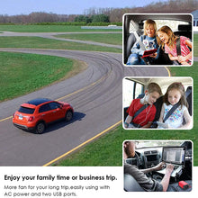 300W Car Power Inverter DC 12V to 110V AC Converter 4.8A Dual USB Charging Ports Car Charger Adapter (Red)