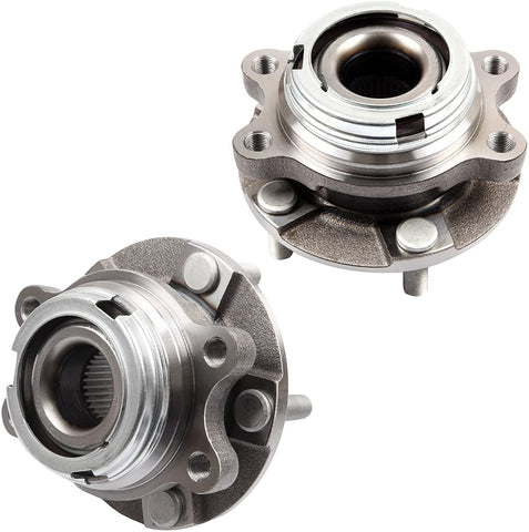 AUTOMUTO Wheel Hub Bearing, 513296 Front 5 Lugs Fit Infiniti Jx35/Infiniti Qx60/Nissan Murano/Nissan Altima/Nissan Maxima/Nissan Pathfinder 2007-2015(Pack of 2)