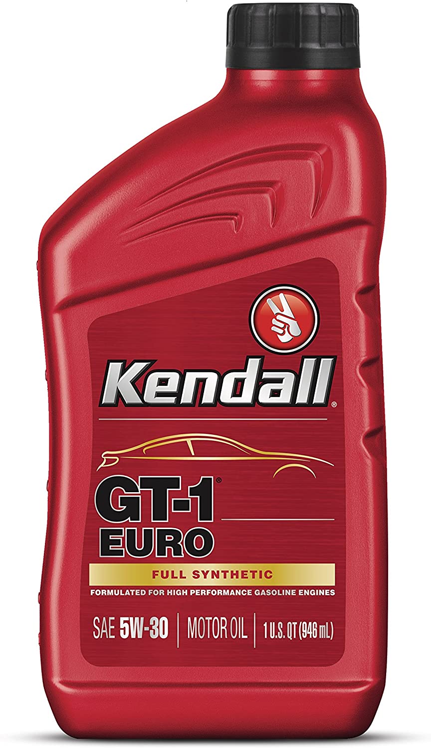 Kendall 1075015-12PK GT-1 Full Synthetic Euro 5W40 Motor Oil, 32. Fluid_Ounces, 12 Pack