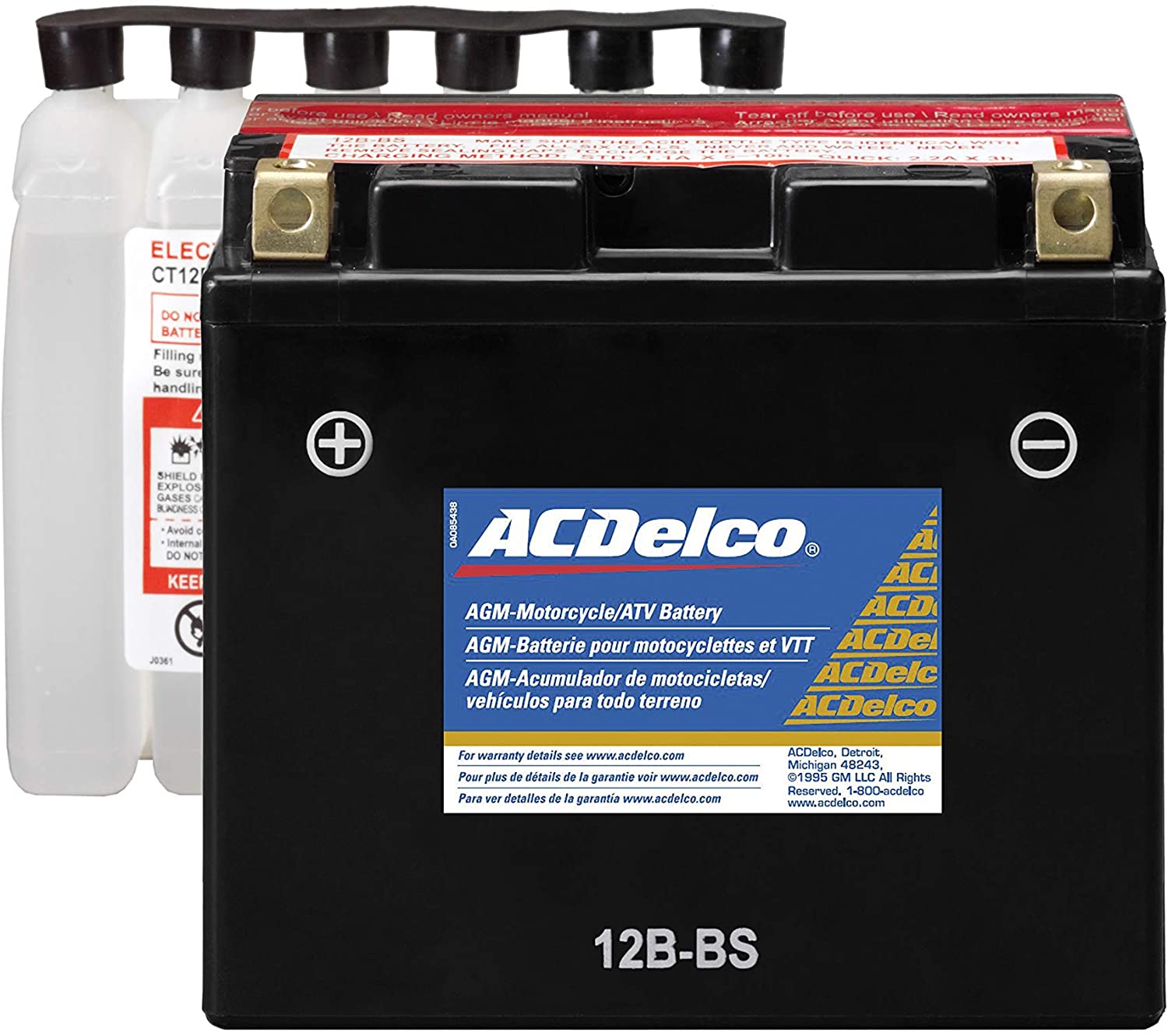 ACDelco ATX12BBS Specialty AGM Powersports JIS 12B-BS Battery