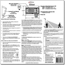 MG1000-450W, 12 Volt Exterior Motion Sensor RV LED Porch Utility Light, American Designed Bright RV Security Motion Porch Light, White