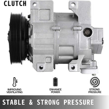 VEVOR AC compressor CO 10886C compatible with Altima 2007-2012 2.5l Air Conditioner Compressor Altima 07-12 A/C Clutch fit for Sentra 2007-2009
