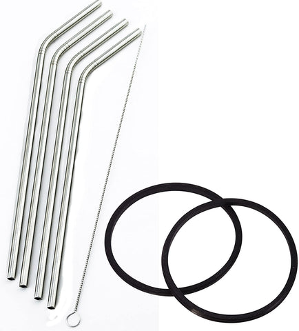 2 Pack Replacement Rubber Gasket Seal Ring 30 ounce oz Tumbler Vacuum Stainless Steel Cup Flex Spare O-Ring Top Lid CocoStraw Brand (2 Pack Gaskets - 30oz) (2 Pack Gaskets - 30oz)
