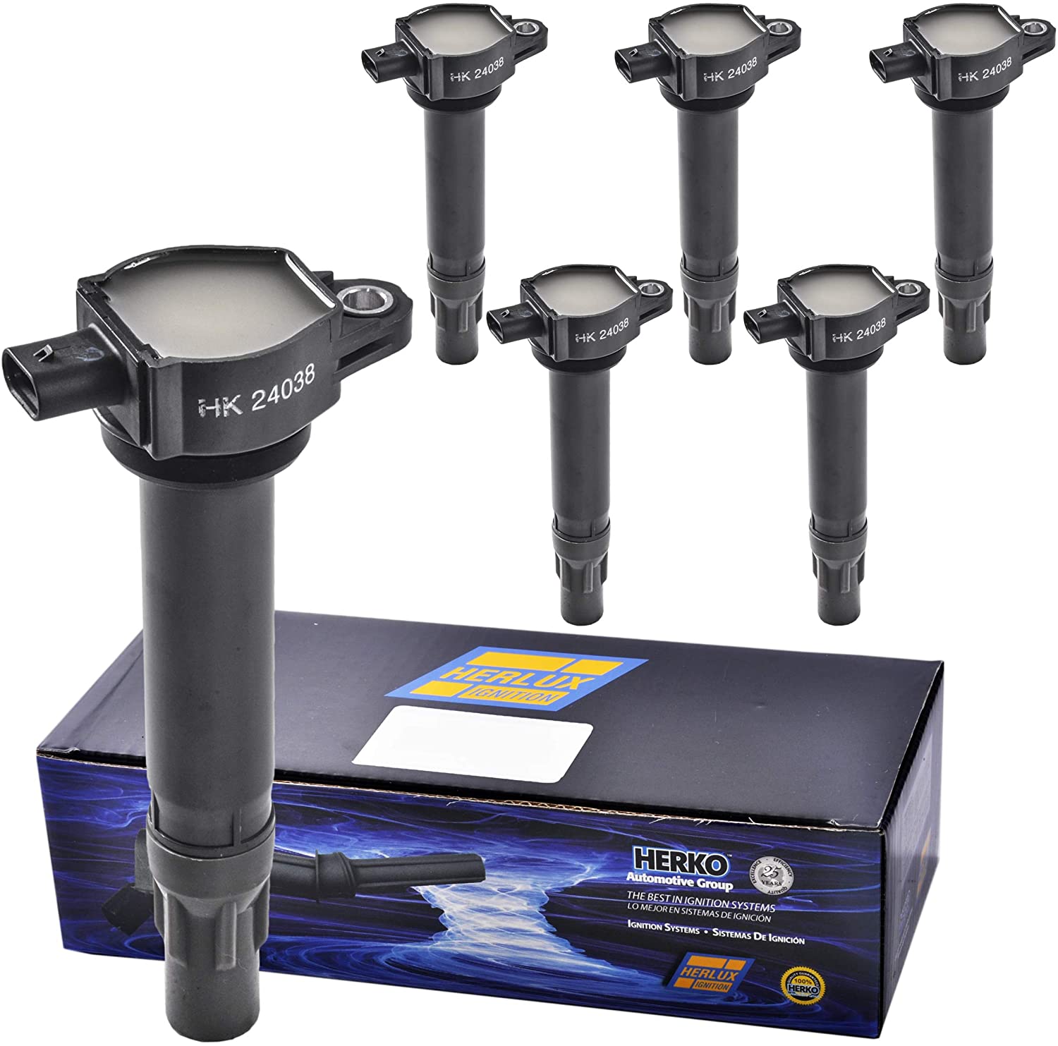 Set of 6 Herko B144 Ignition Coils For Chrysler Dodge 2006-2011