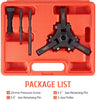 Harmonic Balancer Puller Kit, Professional Automotive Mechanic Tool Set for Removing Harmonic Balancers and Dampers Compatible with Chevy Cadillac Mazda Dodge Ford Mitsubishi More