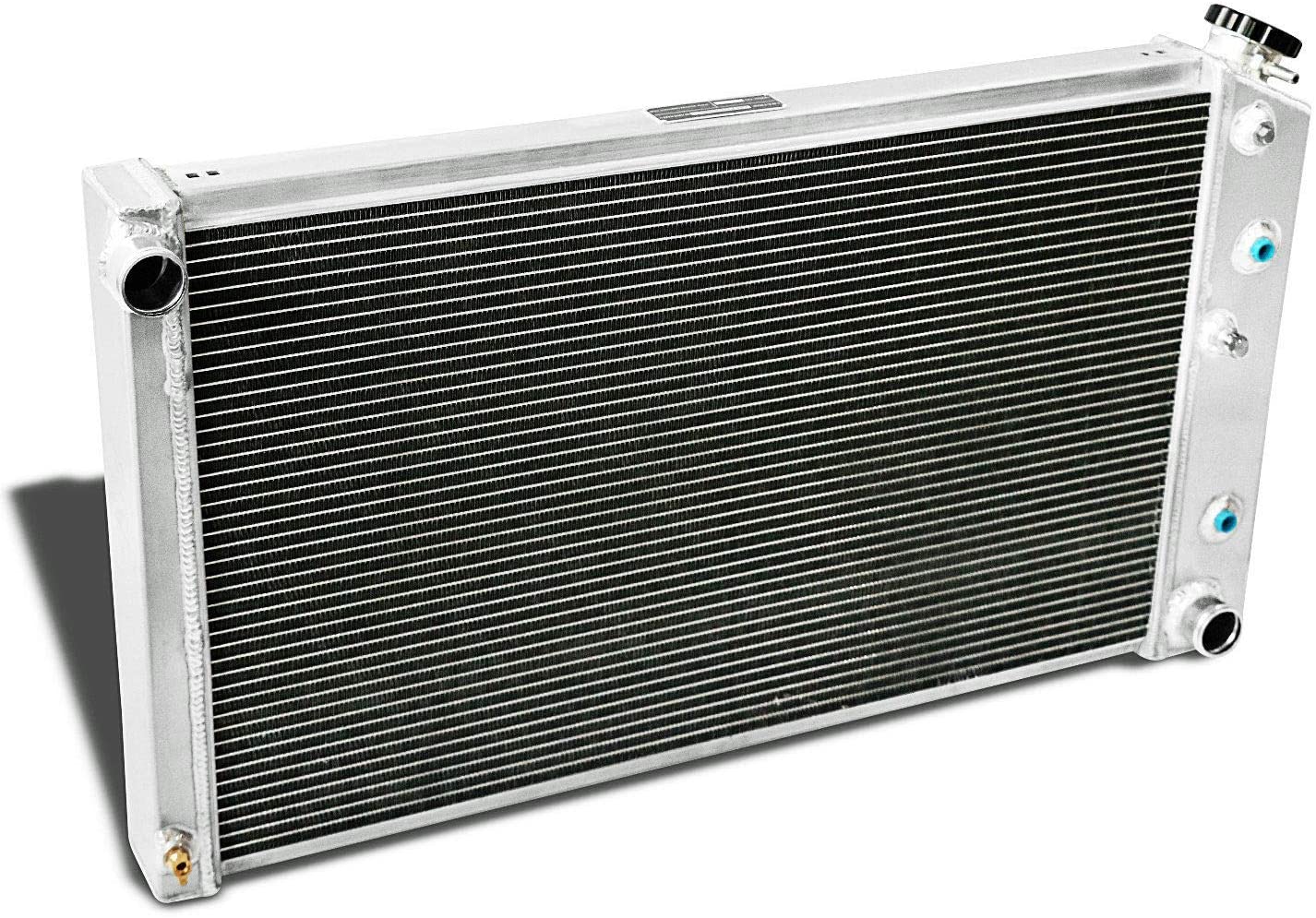 CoolingCare 34'' Overall Width 4 Row Core Radiator for Chevy Impala 1973-80, GMC Jimmy 1971-79, GM Cars C&K Series 1973-85