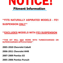 Detroit Axle - 10PC Front Ready Struts and Coil Springs, Lower Control Arms w/Ball Joints, Sway Bars, Inner and Outer Tie Rods for Chevy Cobalt HHR Pontiac G5 Pursuit w/FE1 Sus. - CHECK FITMENT