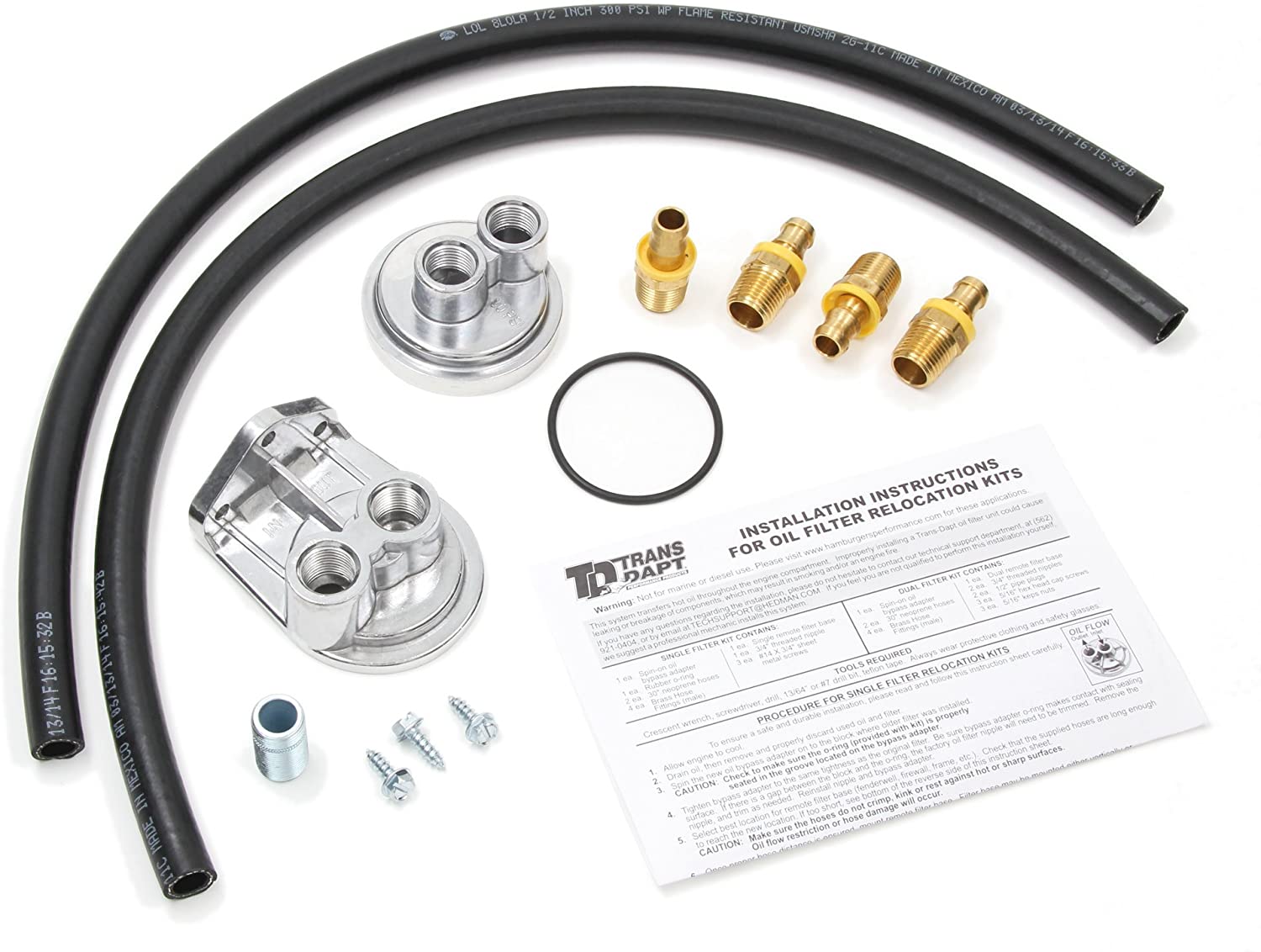 Trans-Dapt Performance 1113 Oil Filter Relocation System