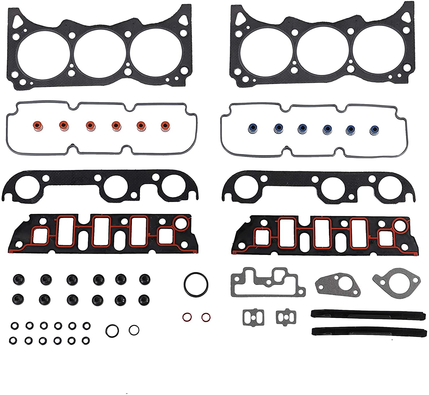 DNJ HGS3184 Graphite Head Gasket Set/For 1990-1995/ Buick, Chevrolet, Oldsmobile, Pontiac/ 88, 98, Bonneville, LeSabre, Lumina APV, Park Avenue, Regal, Silhouette, Toronado, Trans Sport/ 3.8L