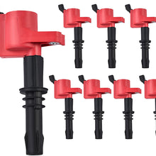 ENA Direct 8 Ignition Coils Pack compatible with Ford F150 F250 Mustang Expedition Explorer Mustang Lincoln Mercury 5.4L 4.6L 6.8L V8 V10 Compatible with DG3L3Z12029BA 3L3Z-12029-BA DG511