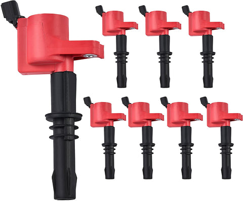 ENA Direct 8 Ignition Coils Pack compatible with Ford F150 F250 Mustang Expedition Explorer Mustang Lincoln Mercury 5.4L 4.6L 6.8L V8 V10 Compatible with DG3L3Z12029BA 3L3Z-12029-BA DG511