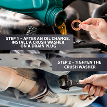 15pcs Oil Drain Plug Crush Washer Gasket Seal – 14mm Replacement for Hyundai/Kia - OEM 21513-23001 Fits Most Popular Models 2001-2022 by AUTOMAJOR