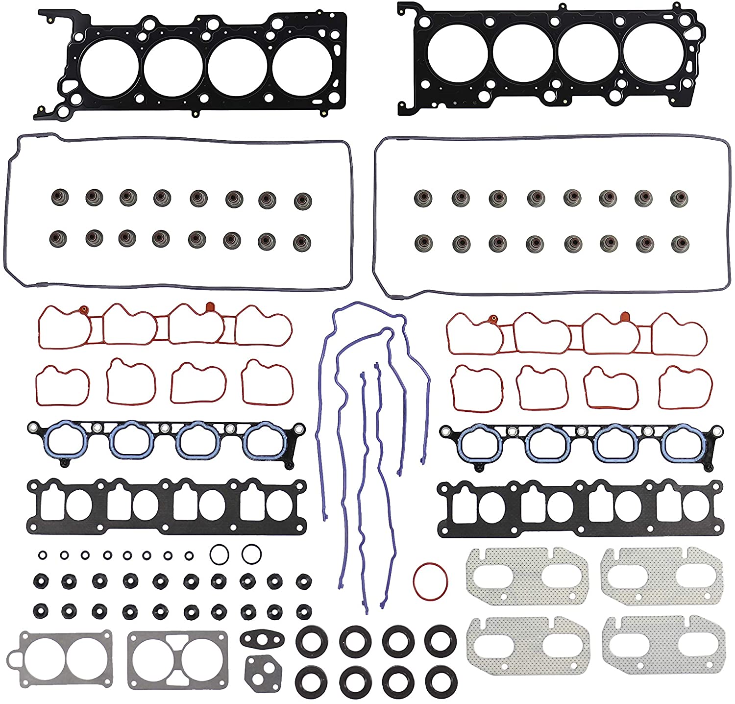 DNJ HGS4143 MLS Head Gasket Set/For 1995-2002 / Lincoln/Continental, Mark VIII / 4.6L / DOHC / V8 / 32V / 281cid