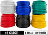 16 Gauge 6 Color Combo 50 Feet Roll (300 ft total) Copper Clad Aluminum Low Voltage Automotive Primary Harness Wire for Car Stereo Amplifier Remote Trailer Hookup Wiring (Also in 14 & 18 Guage)