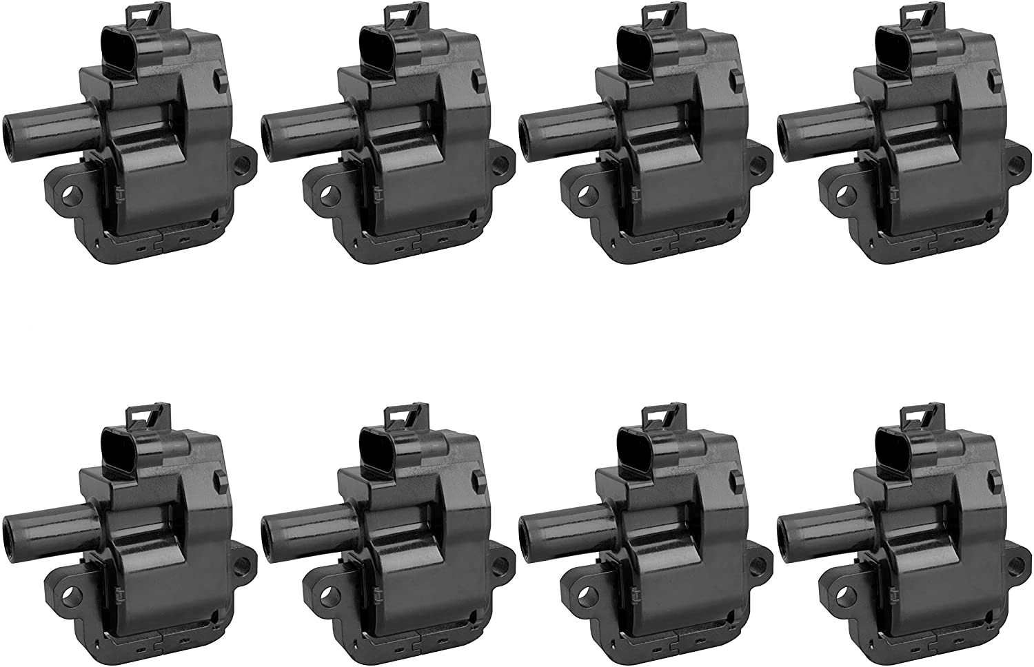 ENA Pack of 8 Ignition Coils Compatible with - V8 5.7L 8.1L - CTS Avalanche Camaro Corvette Silverado Yukon Firebird Chevrolet Silverado GMC Sierra - Compatible with C1144 UF192 12556450 12558948 (8)
