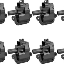 ENA Pack of 8 Ignition Coils Compatible with - V8 5.7L 8.1L - CTS Avalanche Camaro Corvette Silverado Yukon Firebird Chevrolet Silverado GMC Sierra - Compatible with C1144 UF192 12556450 12558948