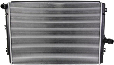 Rareelectrical NEW RADIATOR ASSEMBLY COMPATIBLE WITH VOLKSWAGEN 06-09 EOS GTI JETTA PASSAT 2.0L L4 1984CC 7635 3159 VW3010149 7635 CU2822 1K0121251AB