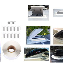 Durevole RV Roof Vent Installation Kit - Sealant, Butyl Tape, Screws - White