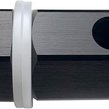 Fuel Cell Vent Roll Over Valve 8 AN Male Flare Fuel Rail Line Rollover Tip Valve Hose Fitting Adapter AN8 Aluminum Black