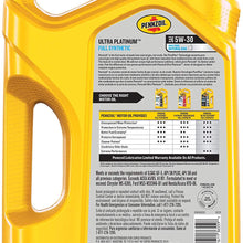Pennzoil Ultra Platinum Full Synthetic 5W-30 Motor Oil (5-Quart, Single Pack)
