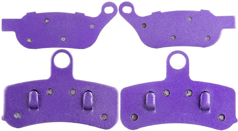 OCPTY Carbon Fiber Brake Pads Fit for 2008 09 10 2011 Harley-Davidson Heritage Softail Classic FLSTC,2008 2009 Harley-Davidson Night Train FXSTB Front and Rear