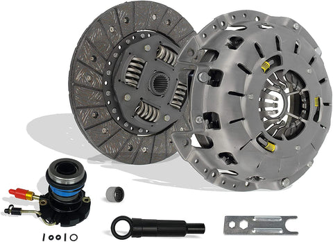 Clutch And Slave Kit Set Compatible With Ranger B2300 B2500 B3000 Bse Xl Xlt Limited Sport Stx Ds 1995-2011 2.3L L4 Gas Dohc 2.5L Gas Sohc L4 3.0L V6 Gas Ovh (Self-Adjusting Clutch Cover; 07-116S)