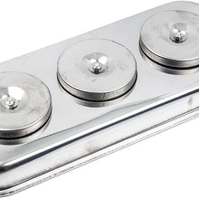 3 Magnets Large Rectangular Magnetic Tool Holder Stainless Steel Heavy Duty 6.5''L x 14.37" W Magnetic Screws Tools Parts Tray Holder by JTC 3107A