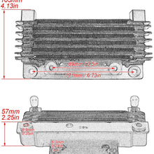 YHMTIVTU Motorcycle Oil Cooler Radiator Fits for Harley Touring FLTRX FLHR FLHX 2009-2016