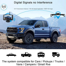 1080P HD Digital Wireless Backup Camera System 5 Inch IP68 Waterproof Color Monitor kit Hitch Rear View