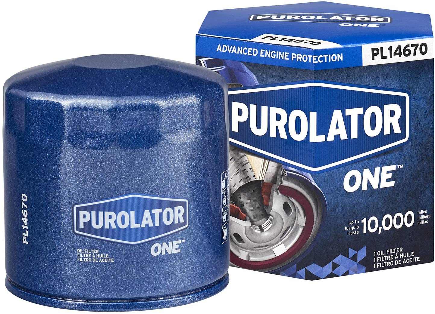 Purolator PL14670 PurolatorONE Advanced Engine Protection Spin On Oil Filter (single filter)