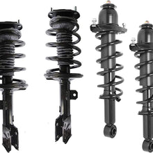 DTA 70189 - Full Set 4 Complete Strut Assemblies With Springs and Mounts Compatible with Toyota Corolla 2014-2019 Front and Rear Left and Right