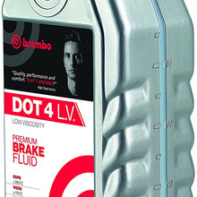 Brembo Premium Brake Fluid DOT 4 LV Low Viscosity L04210 - 1 Liter