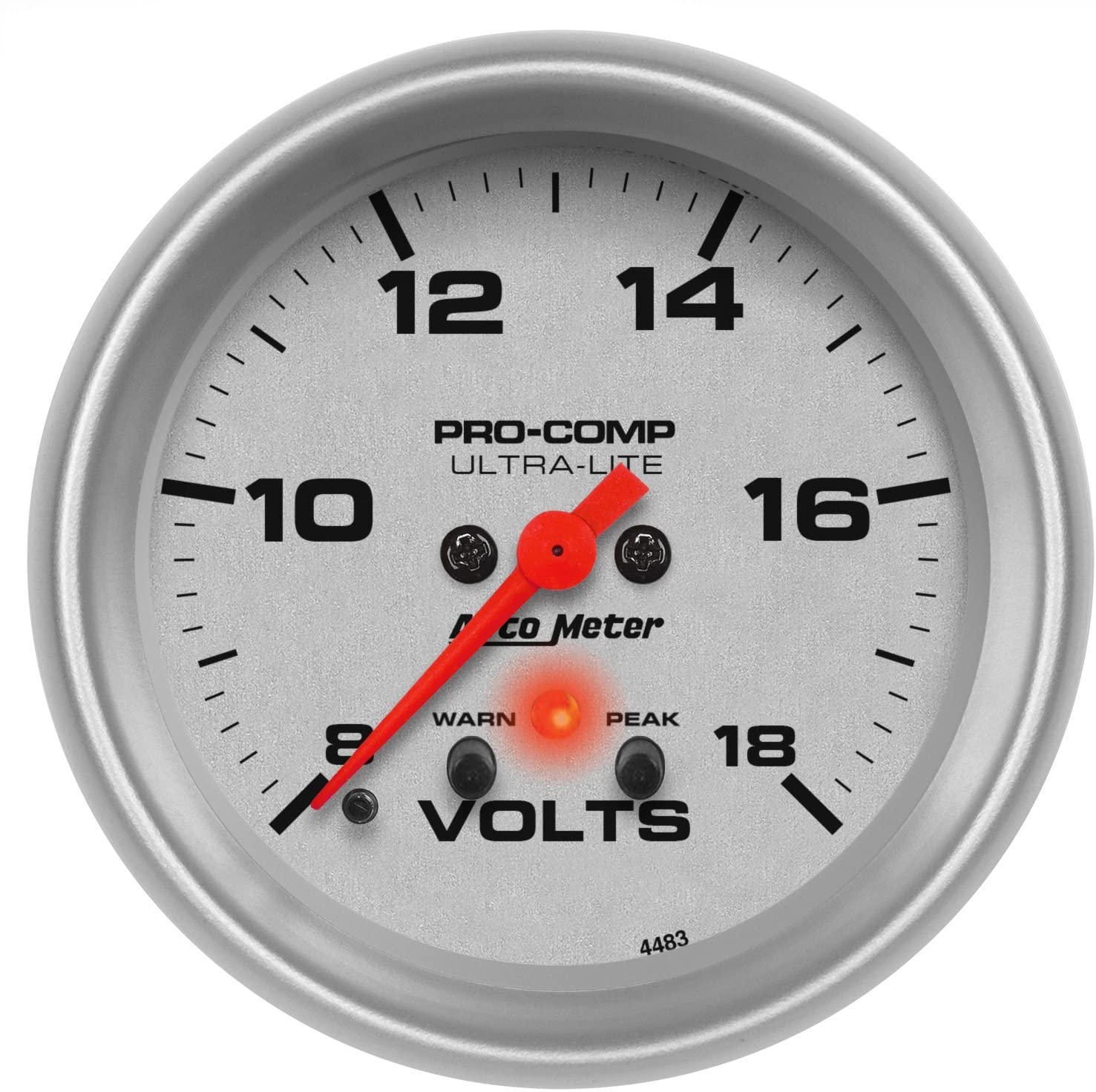 Auto Meter 4483 Ultra-Lite Electric Voltmeter Gauge